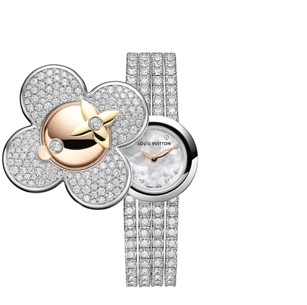 Louis Vuitton Secret White Gold Diamond Womens Watch